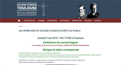 Desktop Screenshot of collegeclinique-toulouse.fr