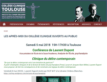 Tablet Screenshot of collegeclinique-toulouse.fr